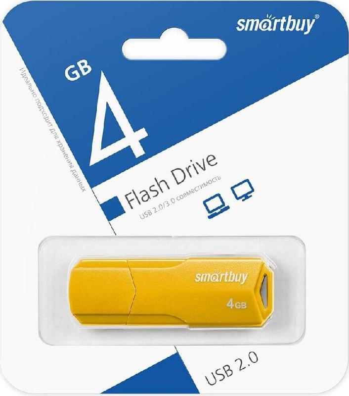 Флешка Smartbuy (SB4GBCLU-Y) UFD 2.0 CLUE 004GB