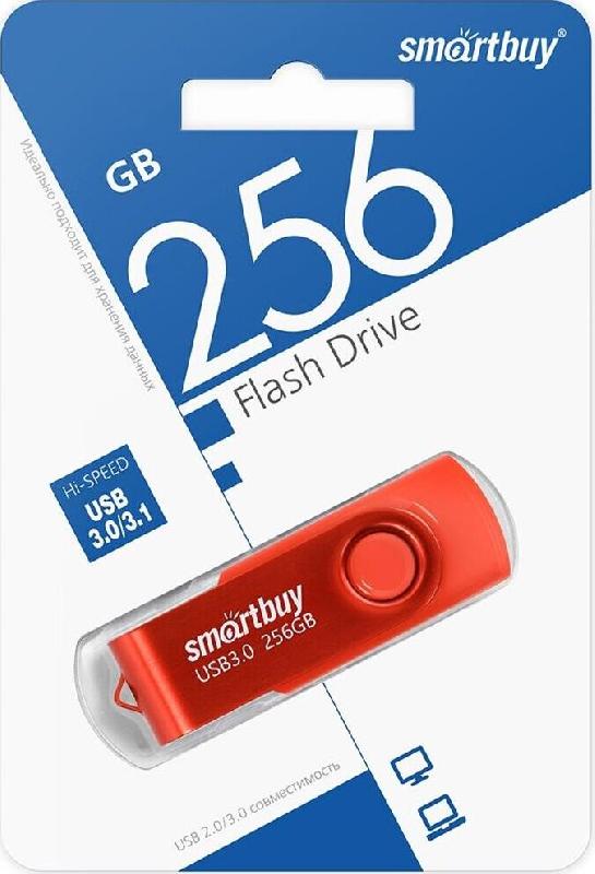 Флешка Smartbuy (SB 3TWR) UFD 3.0/3.1 Twist красный 256GB