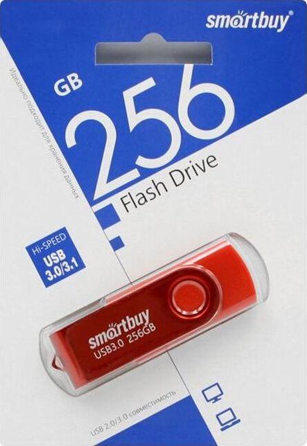 Флешка Smartbuy (SB 3TWR) UFD 3.0/3.1 Twist красный 256GB