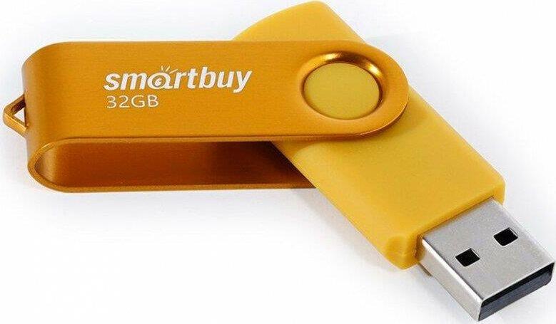 Флешка Smartbuy (SB 2TWY) UFD 2.0 Twist желтый 032GB