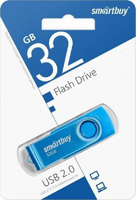Флешка Smartbuy (SB 2TWB) UFD 2.0 Twist синий 032GB