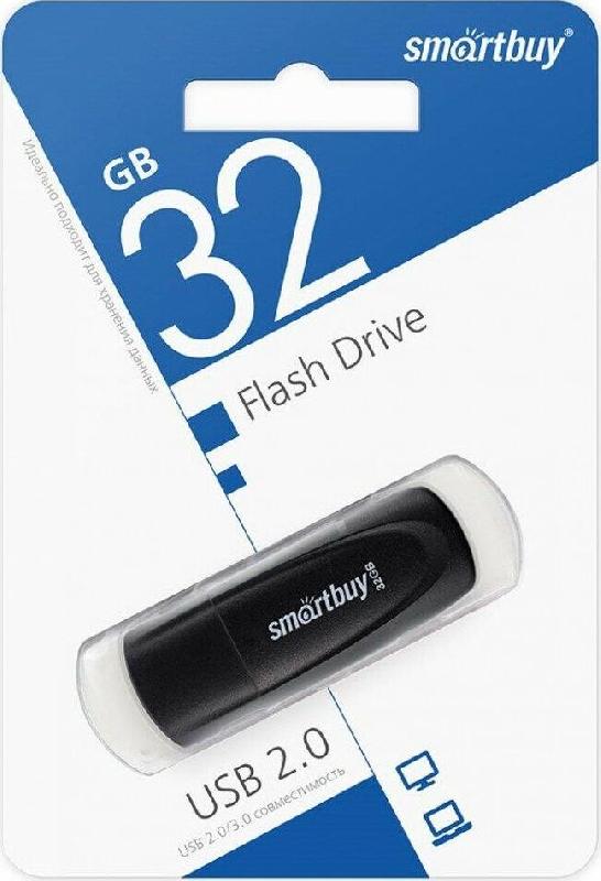 Флешка Smartbuy (SB 2SCK) UFD 2.0 Scout черный 032GB