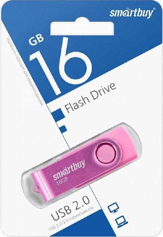 Флешка Smartbuy (SB 2TWP) UFD 2.0 Twist Pink 016GB