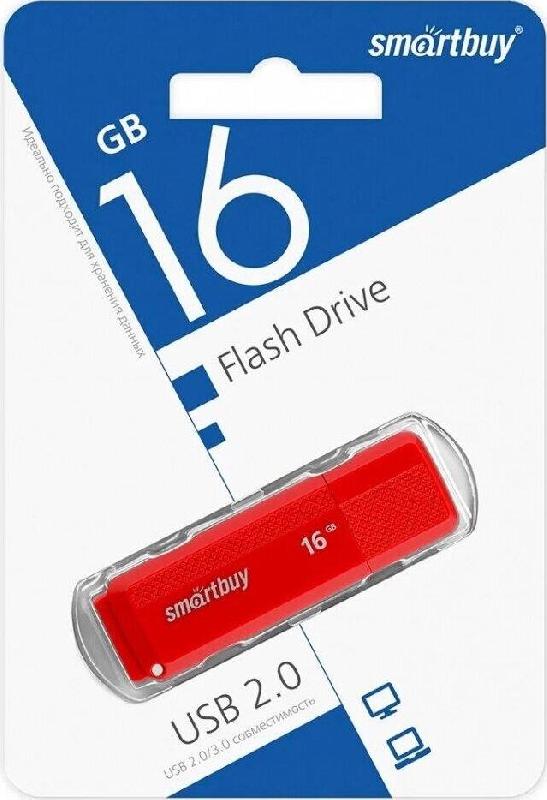 Флешка Smartbuy (SB 2SCR) UFD 2.0 Scout красный 016GB