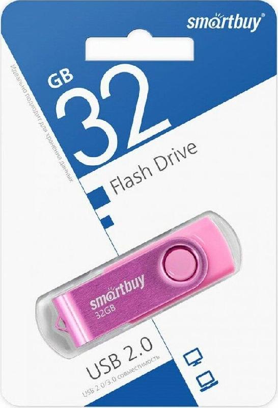 Флешка Smartbuy (SB 2TWP) UFD 2.0 Twist Pink 008GB