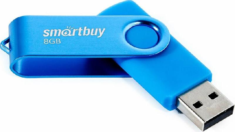 Флешка Smartbuy (SB 2TWB) UFD 2.0 Twist синий 008GB