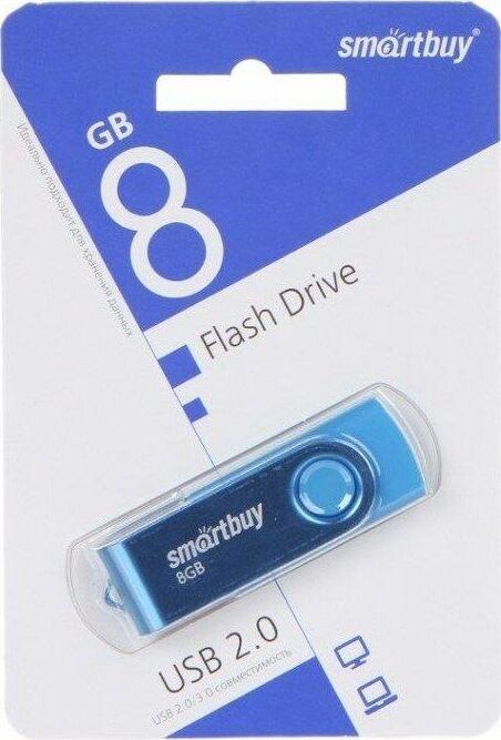 Флешка Smartbuy (SB 2TWB) UFD 2.0 Twist синий 008GB