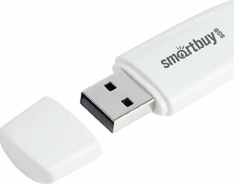 Флешка Smartbuy (SB 2SCW) UFD 2.0 Scout белый 008GB