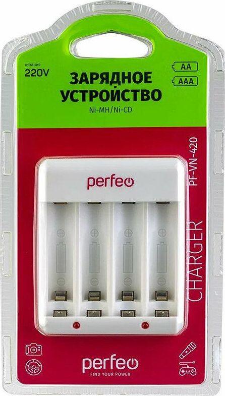 Зарядка Perfeo PF-VN-420 белый