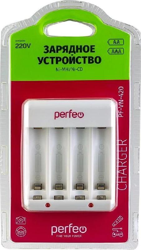Зарядка Perfeo PF-VN-420 белый
