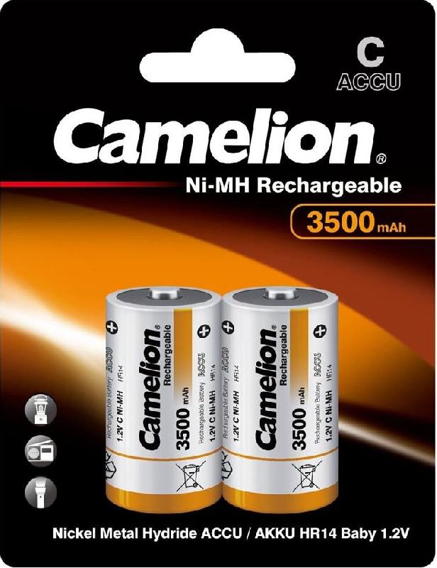 Аккумулятор Camelion C- 3500MAH NI-MH BL-2 (NH-C3500BP2, аккумулятор,1.2В)