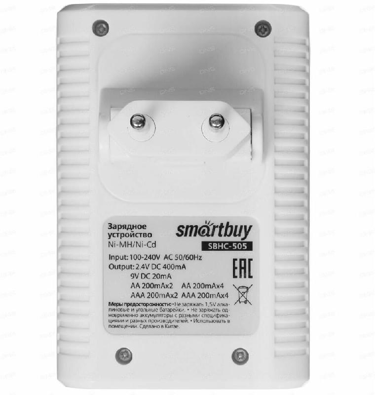 Зарядка Smartbuy ЗУ для Ni-Mh/Ni-Cd аккумуляторов 505
