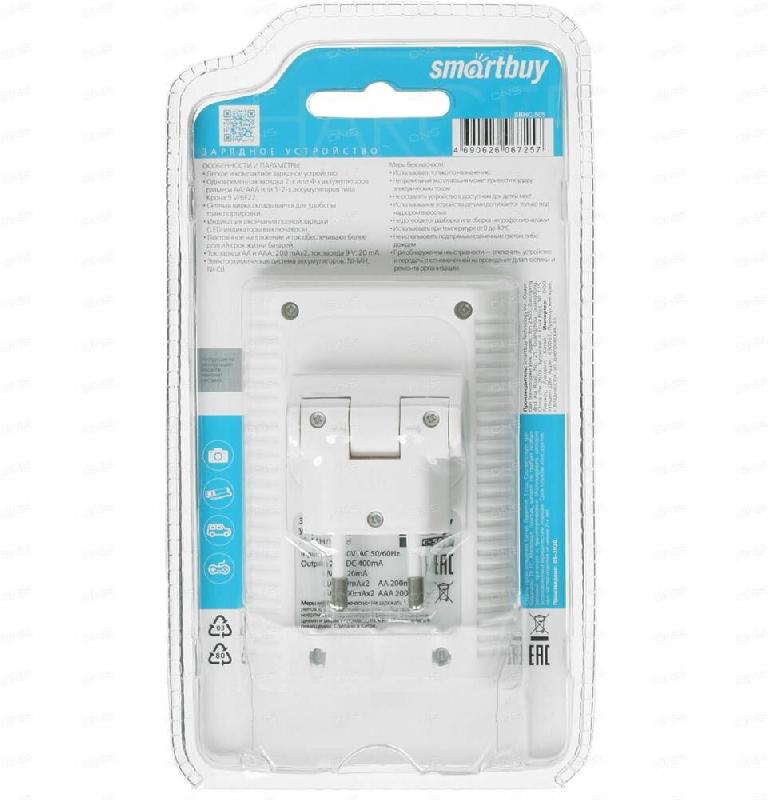 Зарядка Smartbuy ЗУ для Ni-Mh/Ni-Cd аккумуляторов 505