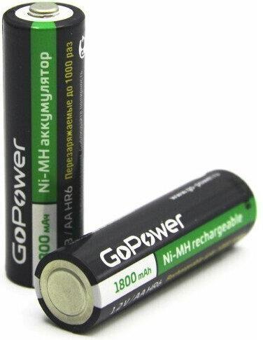 Аккумулятор GoPower R6 AA BL2 NI-MH 1800MAH