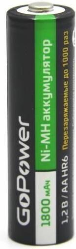 Аккумулятор GoPower R6 AA BL2 NI-MH 1800MAH
