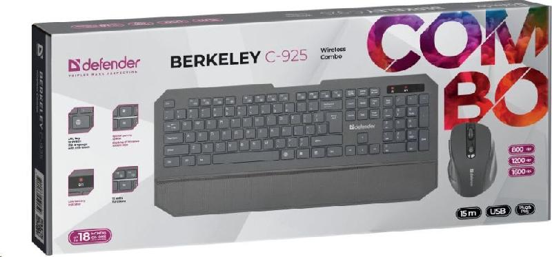 Набор мышь+клавиатура Defender Клавиатра+мышь BERKELEY C-925