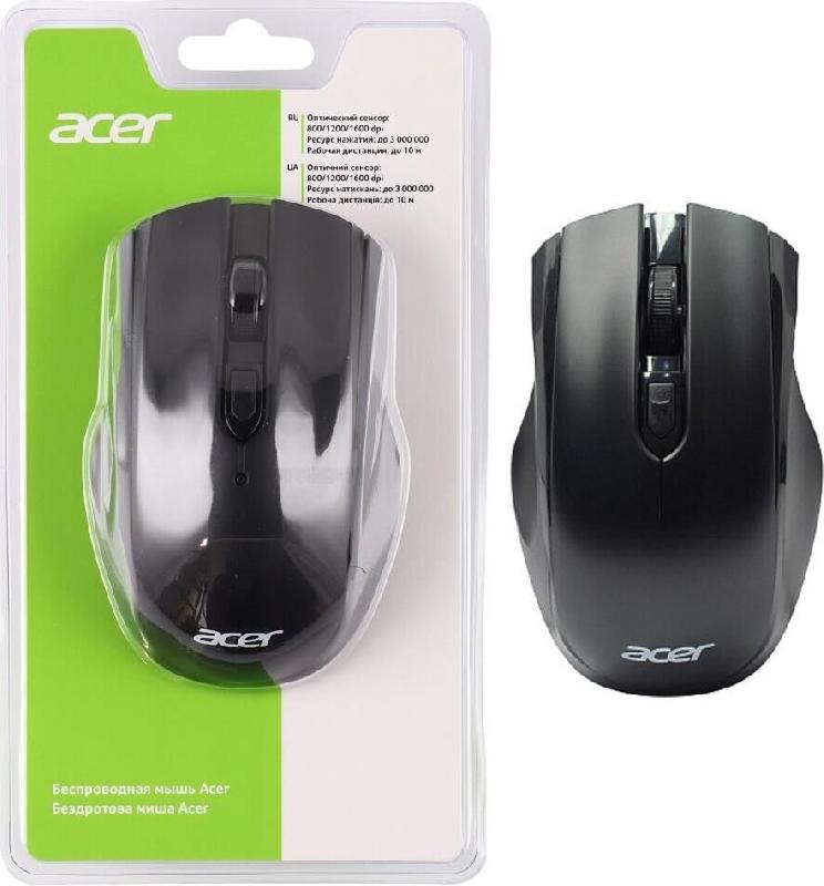 Мышь Acer Мышь OMR030 черный оптическая ( ) ( )