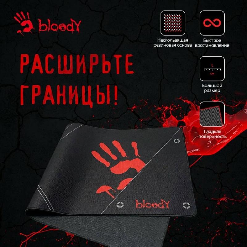 Мышь A4Tech Коврик для мыши Bloody BP-50L (L) черный/рисунок, ткань, 750х300х3мм