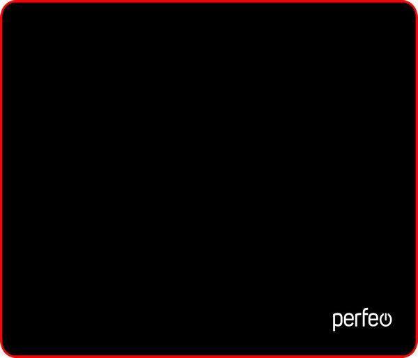 Мышь Perfeo Коврик для компьютерной мыши "Black" "Красный"