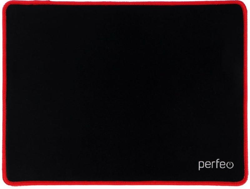Мышь Perfeo Коврик для компьютерной мыши "Black" "Красный"