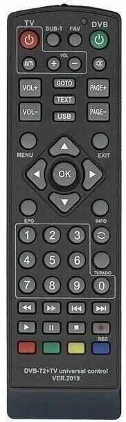 Пульт Zolan (DVB-T2+TV) HUAYU пульт ДУ для ресиверов