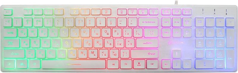 Клавиатура Оклик 550ML белый slim LED