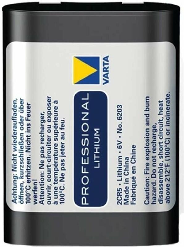 Батарейка Varta Батарея Lithium BL1 2CR5 блистер