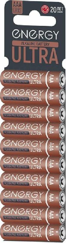Батарейка Energy алкалиновая ENERGY Ultra LR03/10KS (ААА)