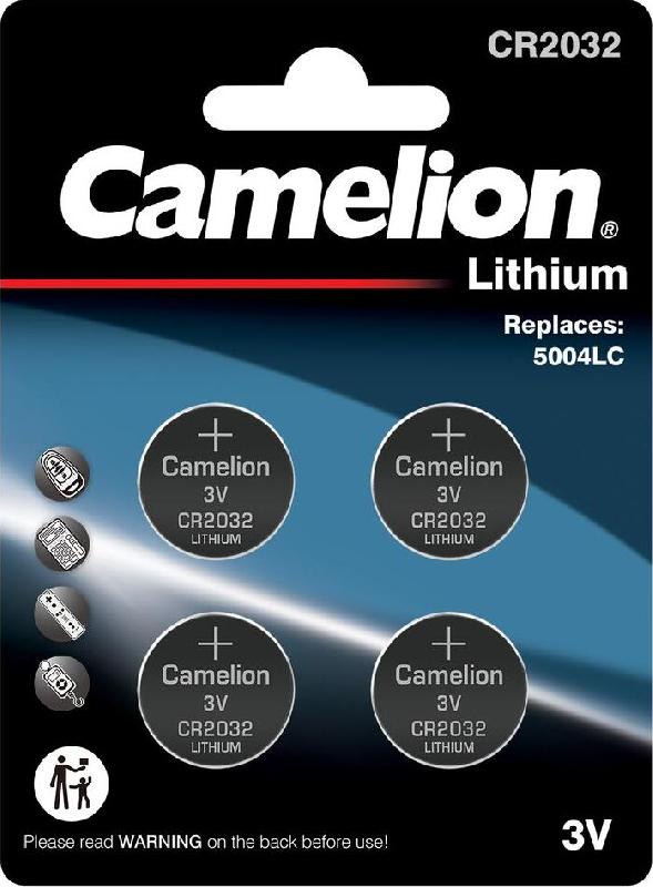 Батарейка Camelion CR2032 BL-4 литиевая
