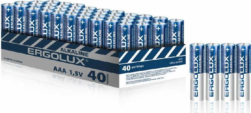 Батарейка Ergolux Alkaline BOX40 LR03
