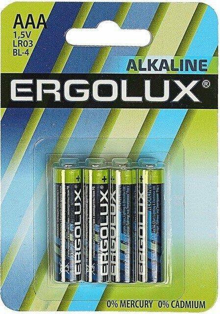 Батарейка Ergolux Alkaline LR03 BL 3+1