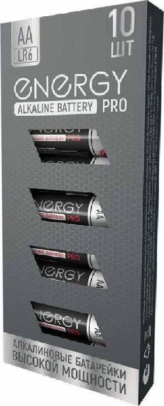 Батарейка Energy алкалиновая ENERGY Pro LR6/10К (АА) 104976