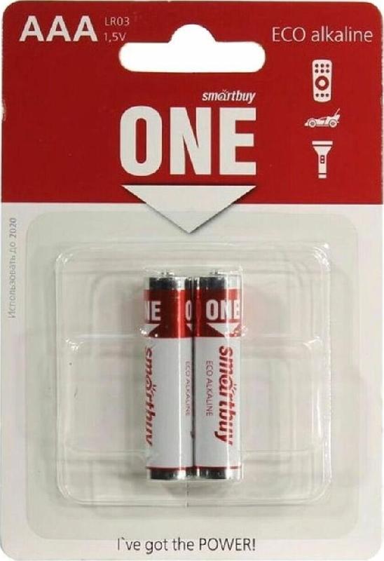 Батарейка Smartbuy ONE LR03/2B