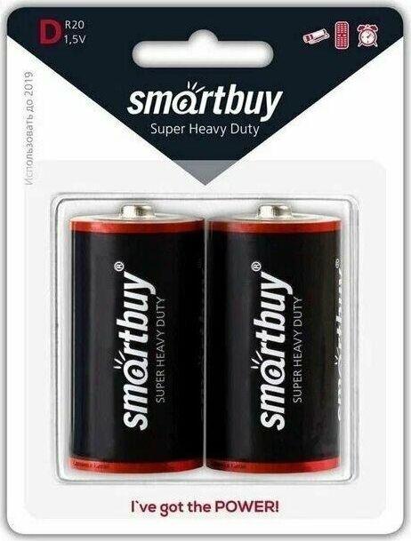 Батарейка Smartbuy R20/2B (12/96)