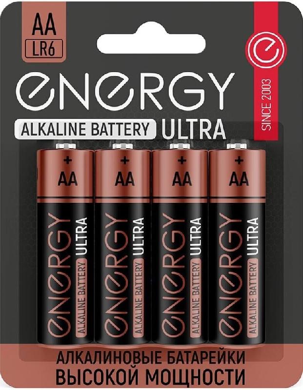 Батарейка Energy алкалиновая ENERGY Ultra LR6/4B (АА)
