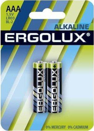 Батарейка Ergolux LR03 Alkaline BL-2