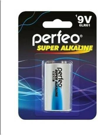 Батарейка Perfeo 6LR61-1SH SUPER ALKALINE