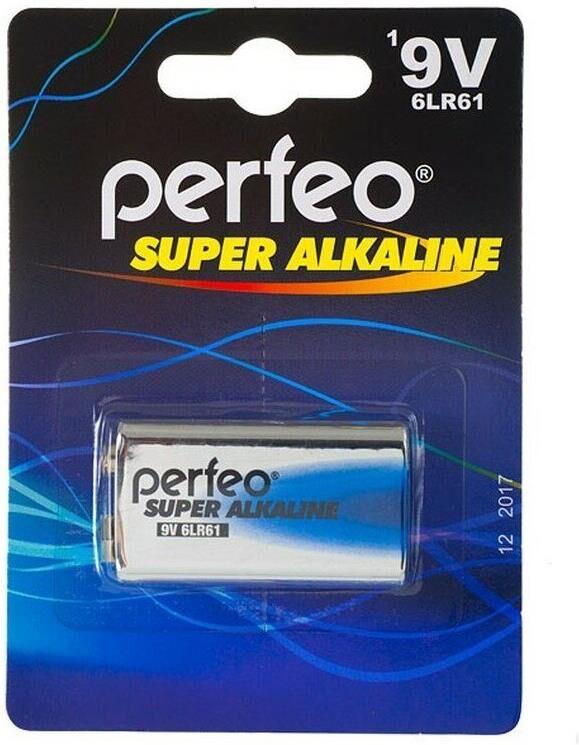 Батарейка Perfeo 6LR61-1SH SUPER ALKALINE