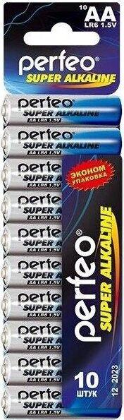 Батарейка Perfeo LR6/10BL SUPER ALKALINE