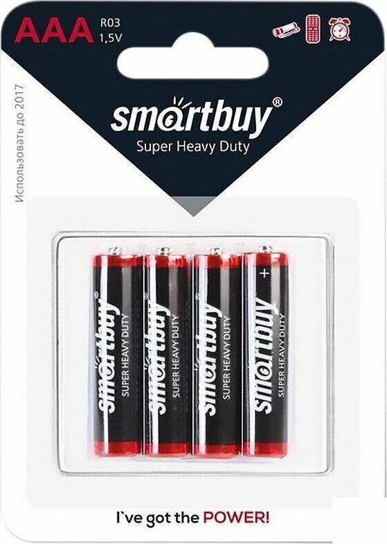 Батарейка Smartbuy R03-4BL