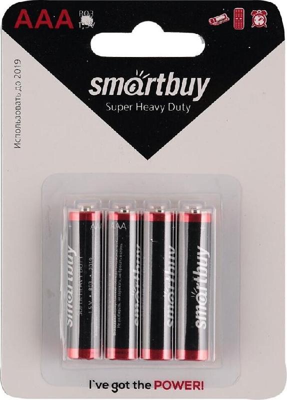 Батарейка Smartbuy R03-4BL