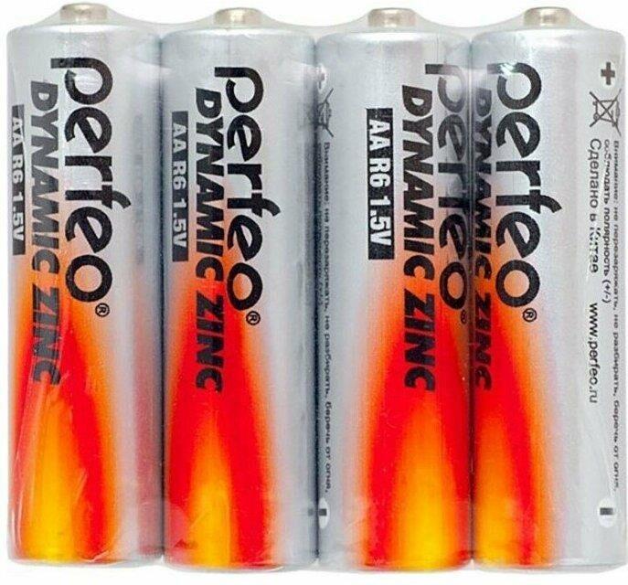 Батарейка Perfeo R6-4SH DYNAMIC ZINC (60)