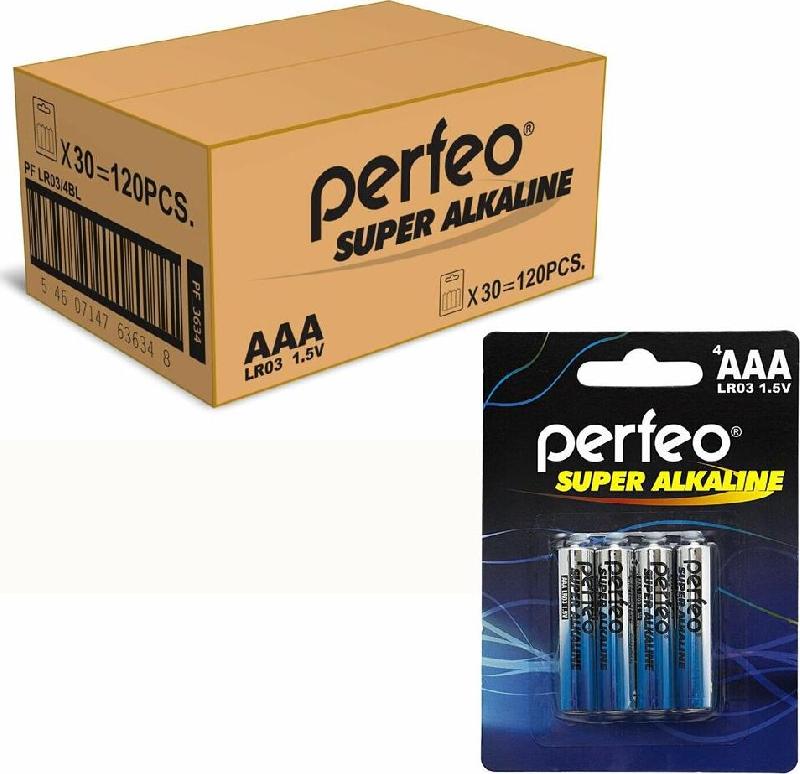 Батарейка Perfeo LR03-4BL SUPER ALKALINE