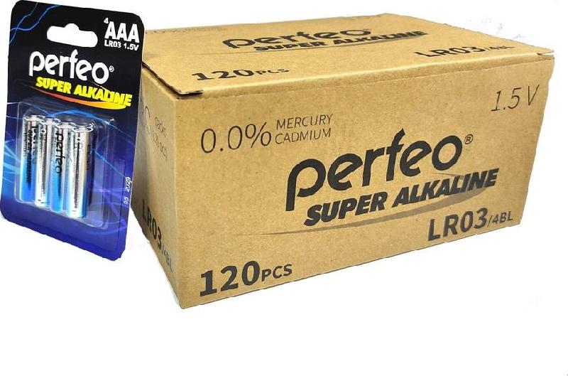 Батарейка Perfeo LR03-4BL SUPER ALKALINE