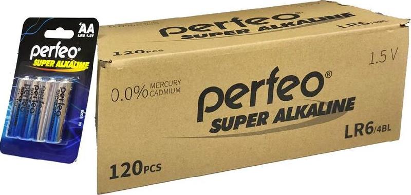 Батарейка Perfeo LR6-4BL SUPER ALKALINE