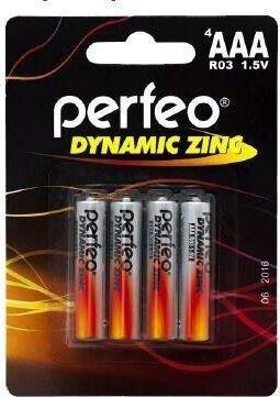 Батарейка Perfeo R03-4BL DYNAMIC ZINC