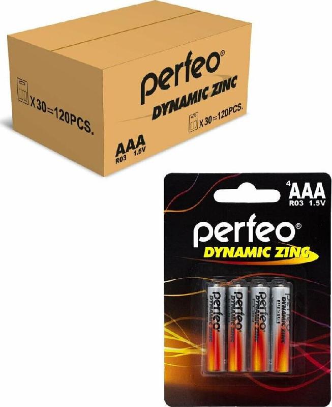 Батарейка Perfeo R03-4BL DYNAMIC ZINC