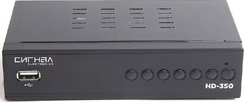 Кабель Сигнал Ресивер эфирный цифровой DVB-T2/C HD HD-350 металл дисплей DOLBY DIGITAL HEVC Electronics