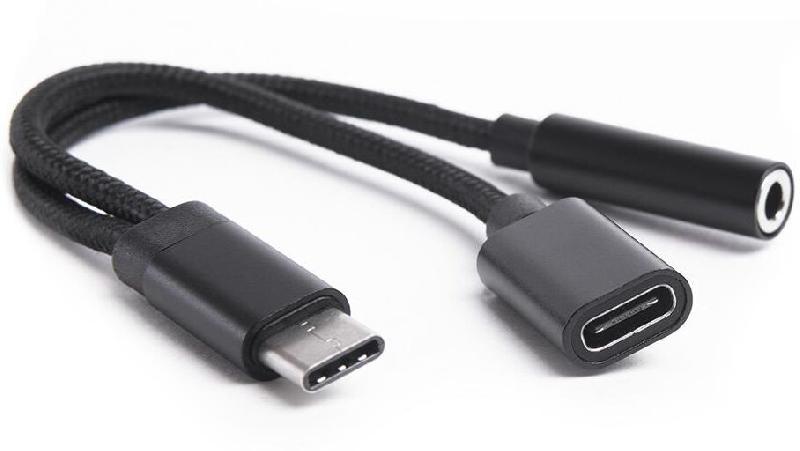 Кабель АТОМ (31042) USB Type-C-3 5 Jack/USB Type-C