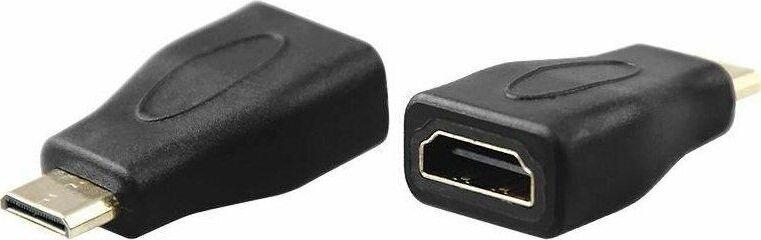 Кабель REXANT (17-6801) ПЕРЕХОДНИК ШТЕКЕР MINI HDMI - ГНЕЗДО HDMI